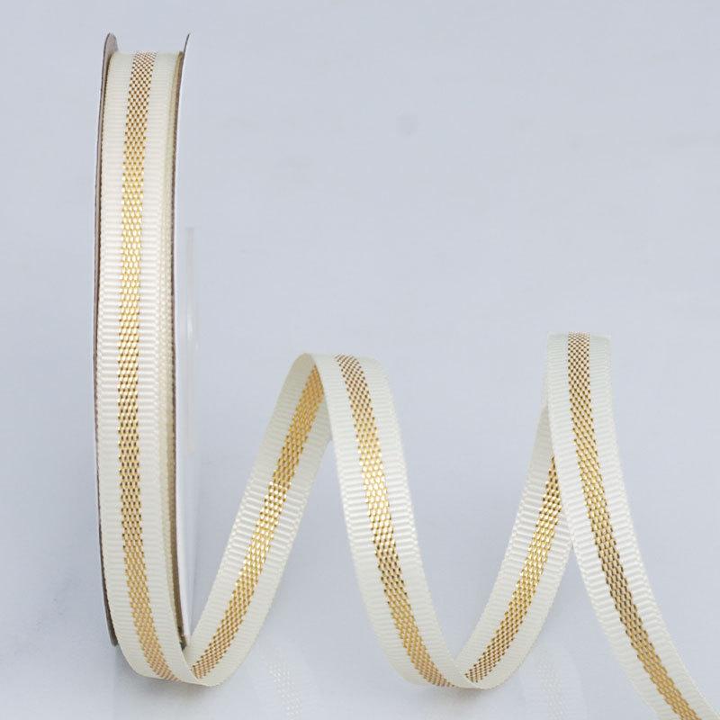 DIY Decorative Embellishments Romantic and Cozy Ribbed Edge Gold Onion Ribbon Handmade Diy Flower Cake Bag Decoration Floral Strip Threaded Ribbon