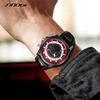 SINOBI New Fashion Sports Mens Watches Stainless Steel Chronograph Man Quartz Wristwatches Luminous Hands Male's Calender Clock