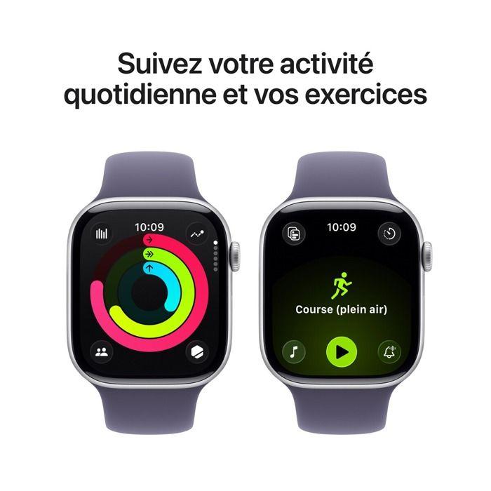 Apple Watch Apple Watch Series 11 GPS + Cellular 46mm Silver Aluminum Case with Violet Mist Sport Band - S/M