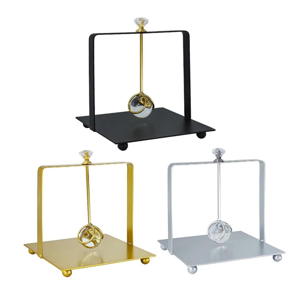 Simulated Gemstone Square Tissue Holder Metal Napkin Holder  For Restaurant Cafe Hotel