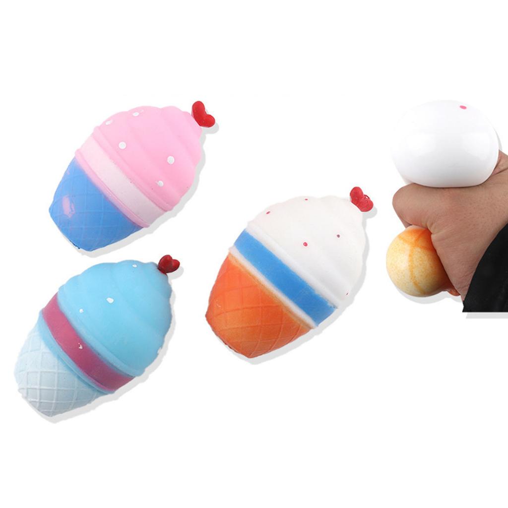 Slow Rising Ice Cream Toy, Stress Sensory Toy (Random Color)