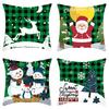 Popular Christmas Pillowcases for Holidays Santa Claus Linen Home Decoration Pillowcases