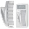 SALONIA Glossy Care Metal Guasha Comb, Hair Comb, Hair Brush, Bangs, Beautiful Hair, Gift, Silver