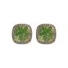 Inlaid Rhinestone Women's Earrings Unique Fashion Green Zircon Drop Earring Sparkle Wedding Jewelry