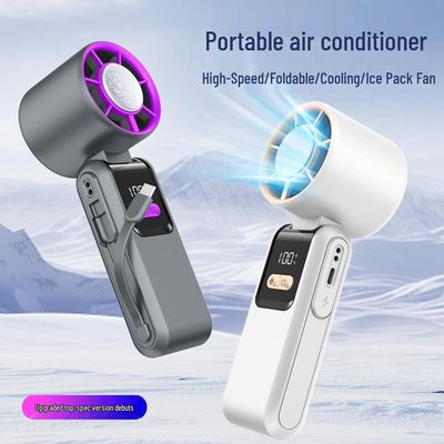 Portable Foldable Rechargeable Handheld Cooling Fan with Large Wind Power