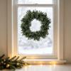 Realistic Artificial Green Pine Wreath Green Christmas Door Wreath  Outdoor Front Door