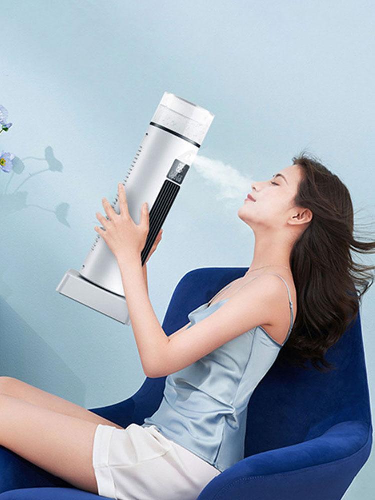 Portable Tower Fan with 6 Wind Speed & Mist Cooling Fan Oscillating Fan for Bedroom Living Room Office