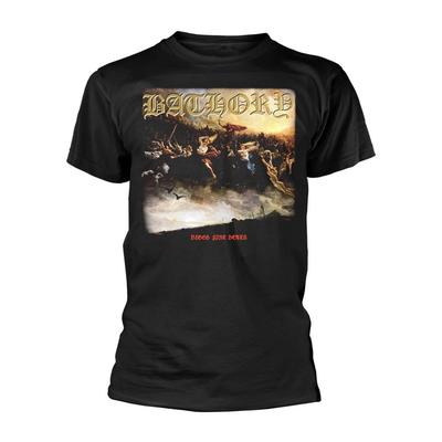 Bathory Blood Fire Death Offizielles Herren-T-Shirt Herren-
