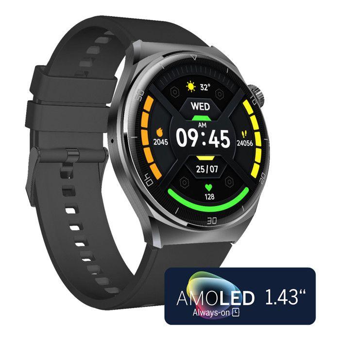 Montre Connectée - Beafon - 401 - Écran AMOLED 1,43" - Assistant Vocal - IP67