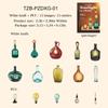 The Starlight In The Bottle Series Vintage Light Bottle Landscape Sticker Creative DIY Journal Material Collage Stationery