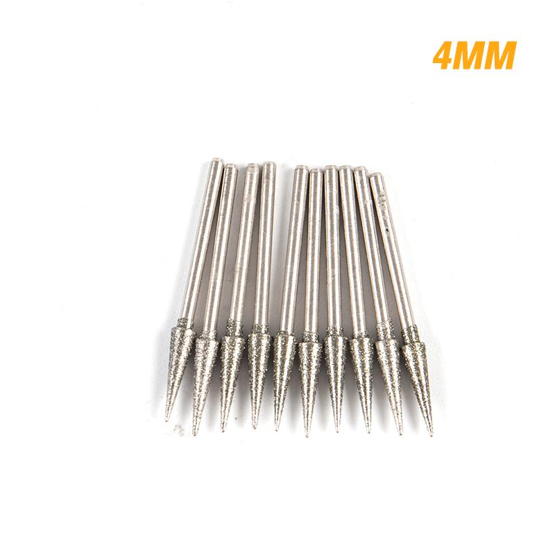 10 stk 0,6 mm-4 mm diamantslipepunkt 2,35 mm skaft for glassstein jade