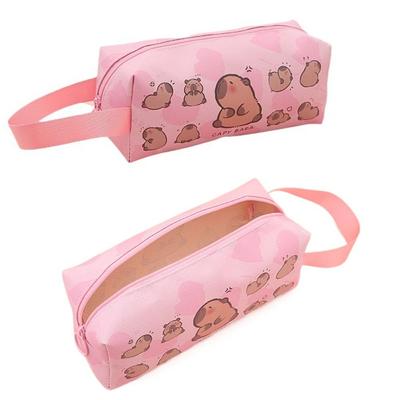 PU Capybara Pencil Bag Large Capacity Stationery Box Gifts Stationery Bag