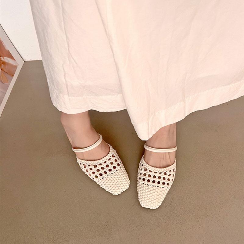 

Модные новинки весна-лето туфли-шлепанцы на среднем каблуке для женщин, модные плетеные женские шлепанцы на каблуке, сандалии, женские шлепанцы, мюли 35 бежевый