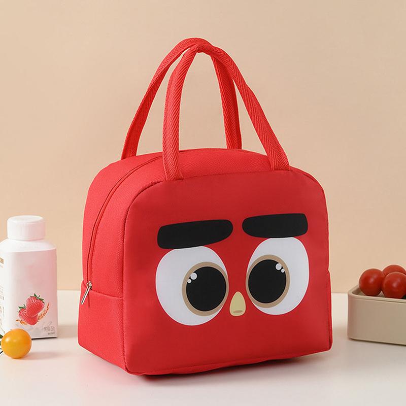 Cartoon Animals Printed Thermal Lunch Bags For Children Kids Storage Banto Lunchbox Food Bag Insulation Bags
