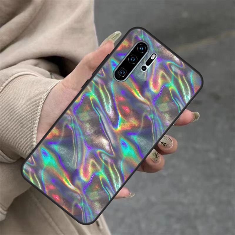Rainbow Holographic Iridescence Case For Huawei Nova 3i 7i 8i 11i Y60 Y70 Y90 Y61 Y91 10 9 SE 11 Pro P20 P40 P30 Lite Cover