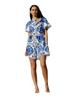 Summer Cross-Border Women's Casual Print Tie-Up Dress