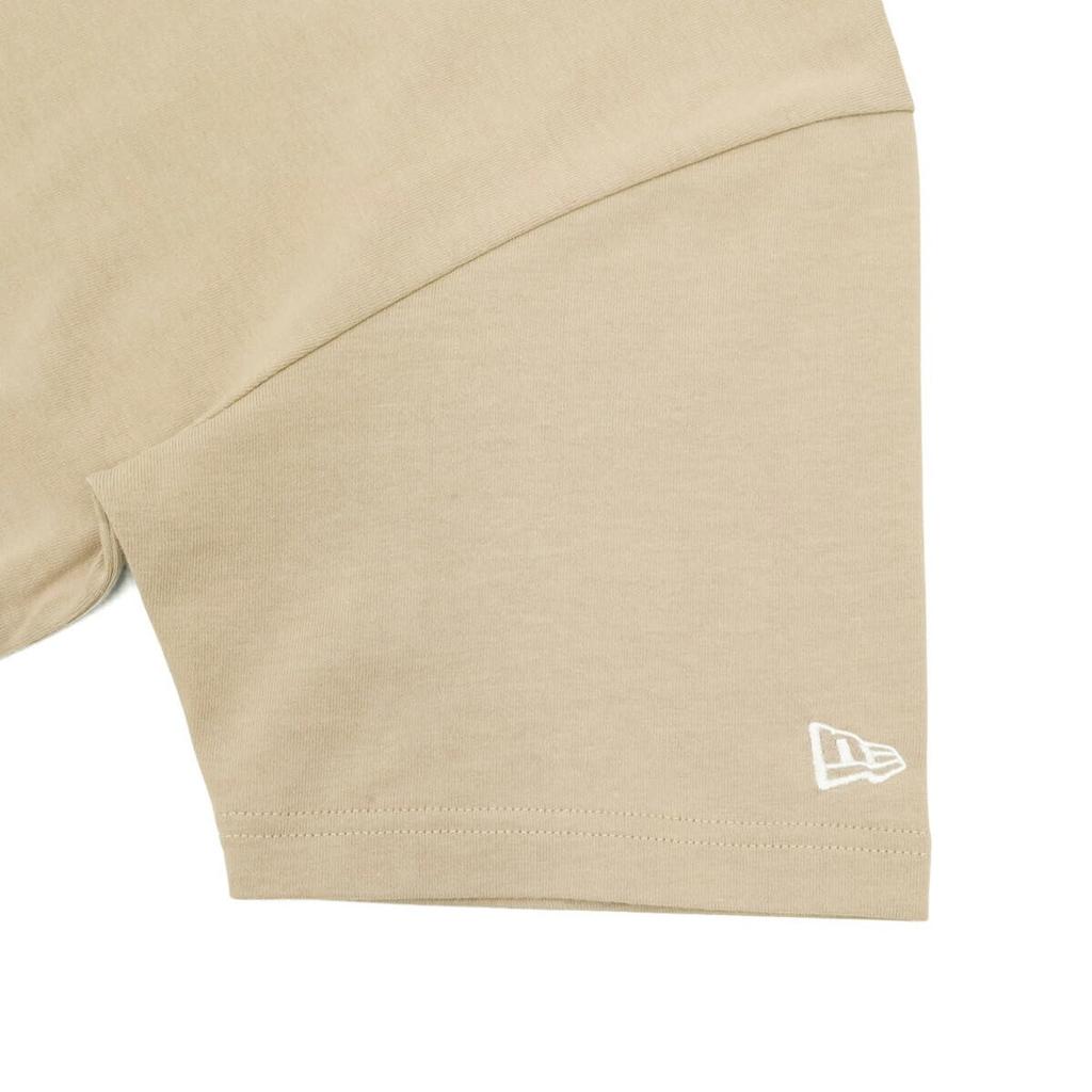 NEW ERA S/S Cotton Tee Script Logo Camel Beige 14683856 NER35A9183