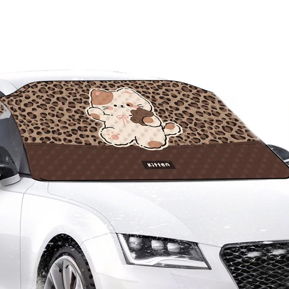 Sun-protective Car Snow Cover Windshield Windshield Sunshade Auto Front Window Cover  Winter Season