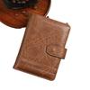30% Off Men's Short Wallet Business Retro Style Change Clip PU Leather Vertical Leather Bag Ledger