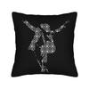 MJ Pop King Square Pillow Case Cushion Cover Custom Polyester Decorative Pillowcase for Sofa Cm
