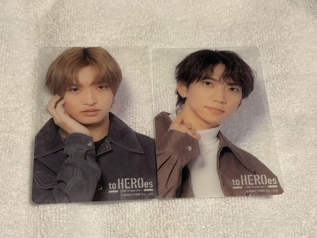 

[USED] TOBE toHEROes IMP. Arata Sato Taiga Suzuki Clear Card