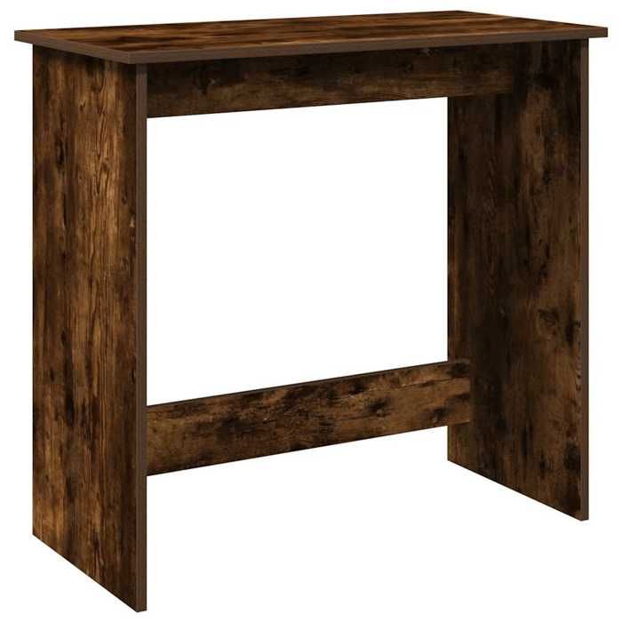 VidaXL Bureau chêne fumé 80x40x75 cm bois d'ingénierie, bureau, bureau d'étude,, bureau d'ordinateur, mobilier de bureau à 860458