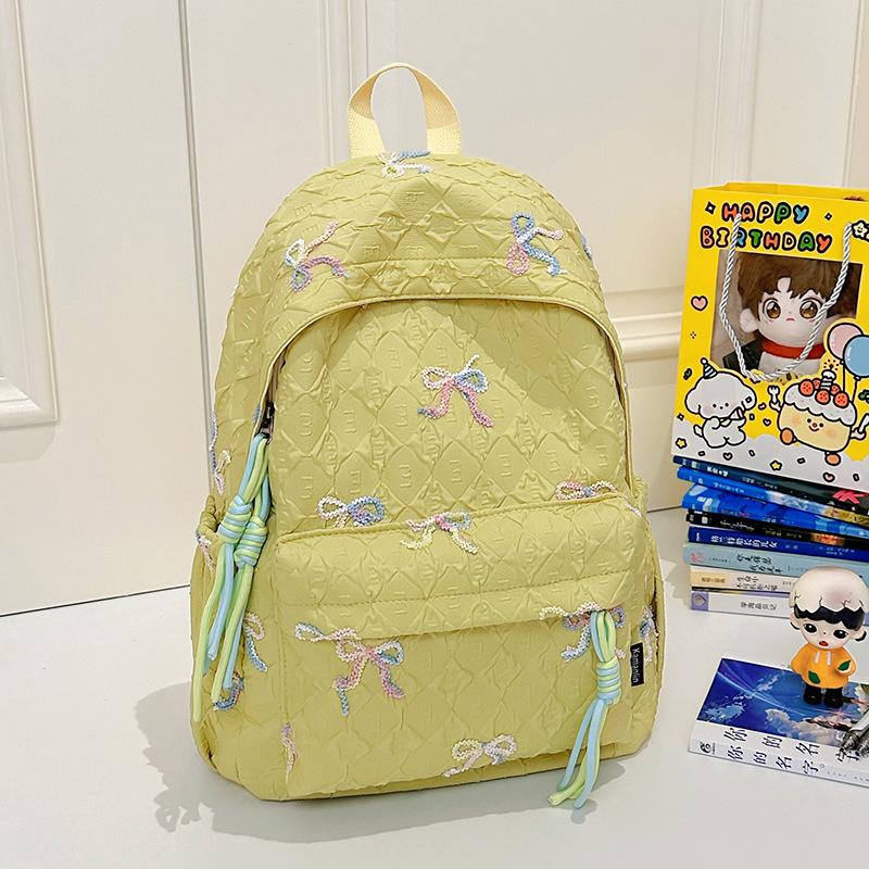 New Student Schoolbag Women's High-value Backpack Large-capacity Junior High School Water-proof Backpack Backpack