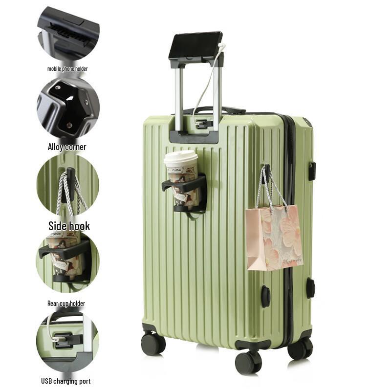 Li Shen Lightweight Carry-on Suitcase with Cup Holder