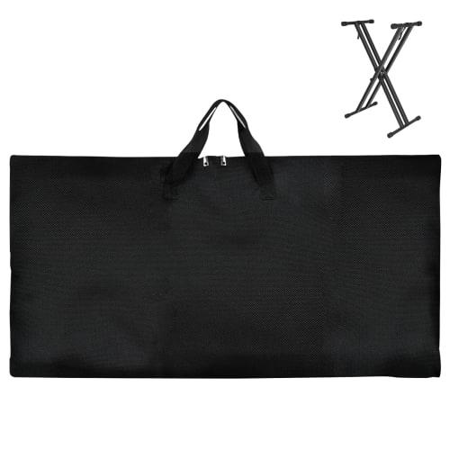 

Musiin Oxford Cloth Electronic Piano X-Frame Bag, Portable Handbag with Piano Keyboard Stand for Travel and Storage