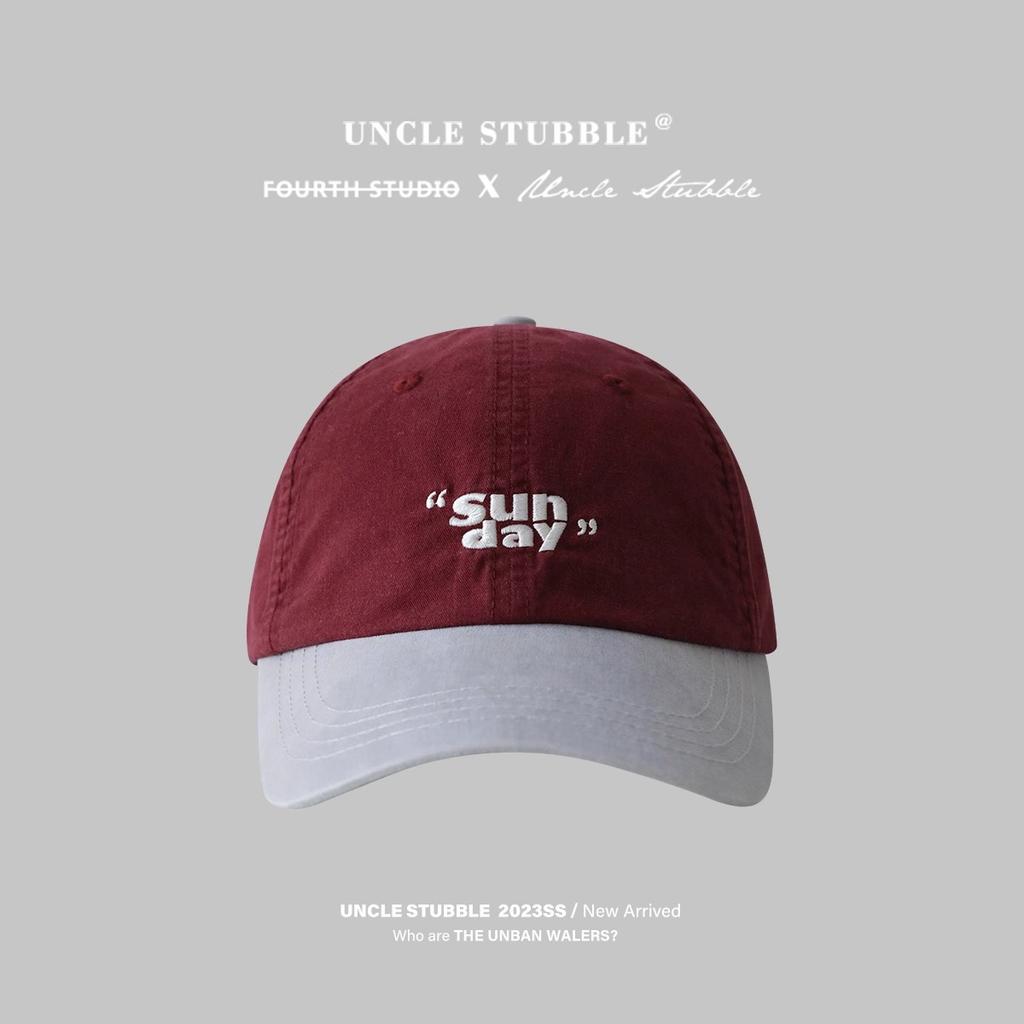 Niche Contrasted Color Design Baseball Cap Personalized and Fashionable Korean Outdoor Retro Sports Hat Soft Top Baseball Cap Men and Women