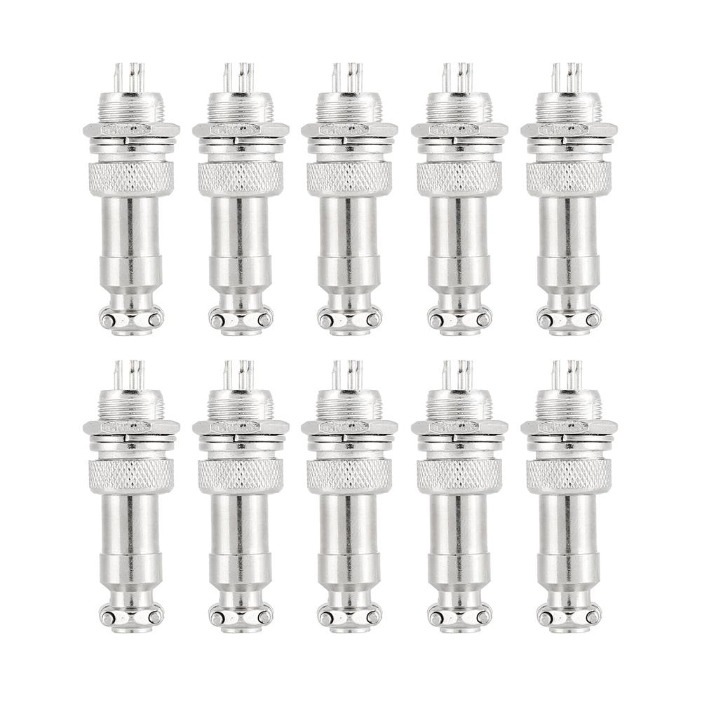 10pcs 3 Pin Aviation Plug M12 Socket Connector for Instrumentation Computer Navigation