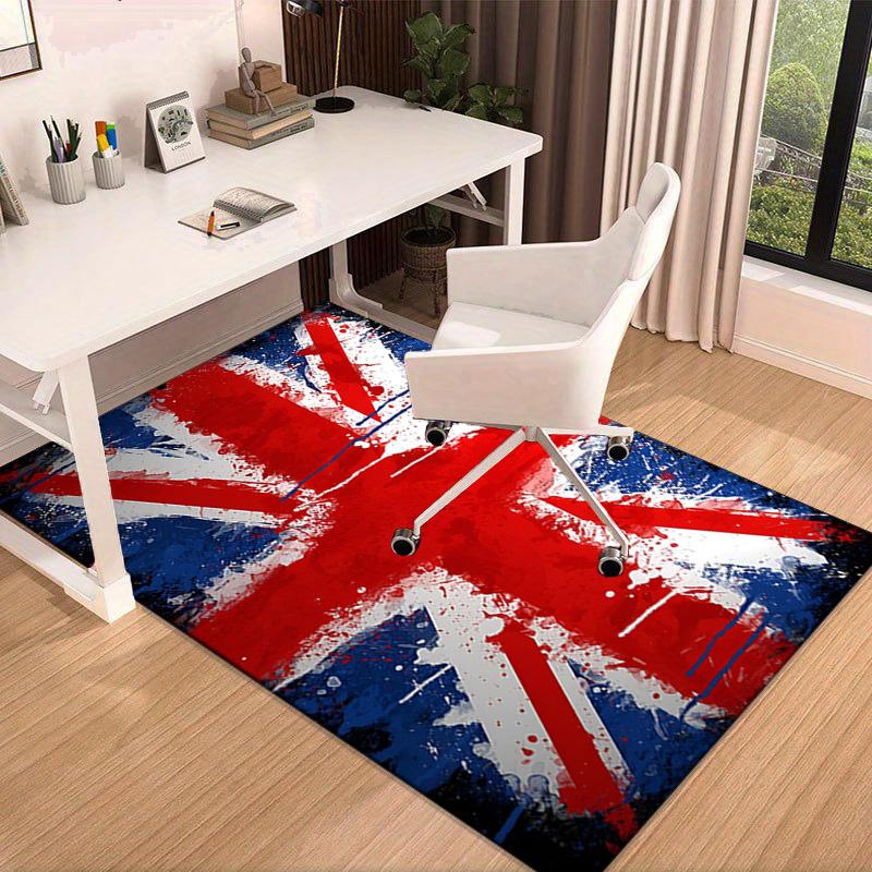 British Flag Artwork Area Rug Office rug, Chair Rug, Decor Carpet Livingroom bedroom Mat, Large Size Fan gifts Christmas gifts