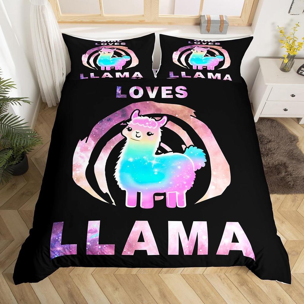 Comforter Cute Alpaca Queen Size Lightweight Down S Bedroom Decor Cartoon Animals No Comforter