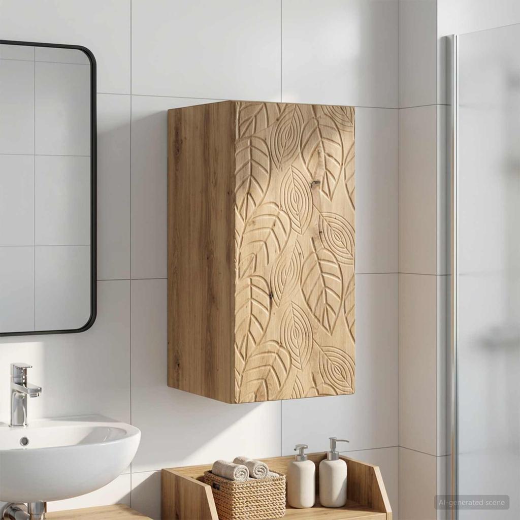 Bathroom Wall Cabinet DELFT Artisan Oak 30 X 31 X 59 Cm