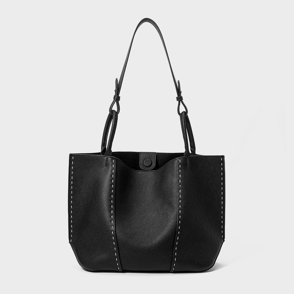 Tote Bag Women's Bag Large Capacity First Layer Cowhide Commuter Tote Bag Large Shoulder Bag