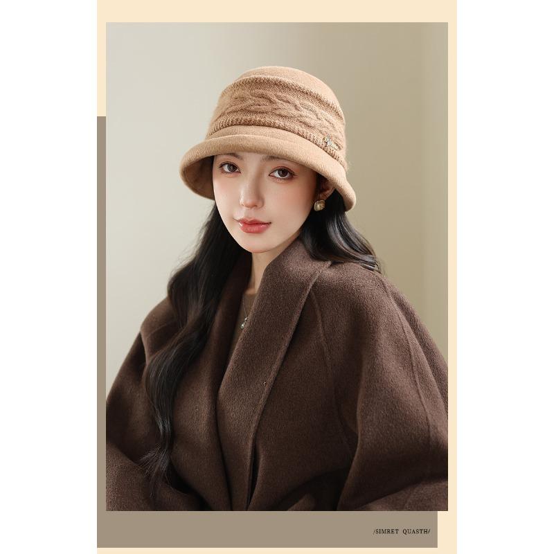 Women S Vintage Literary Warm Fisherman Hat Autumn Winter Commuter Hat