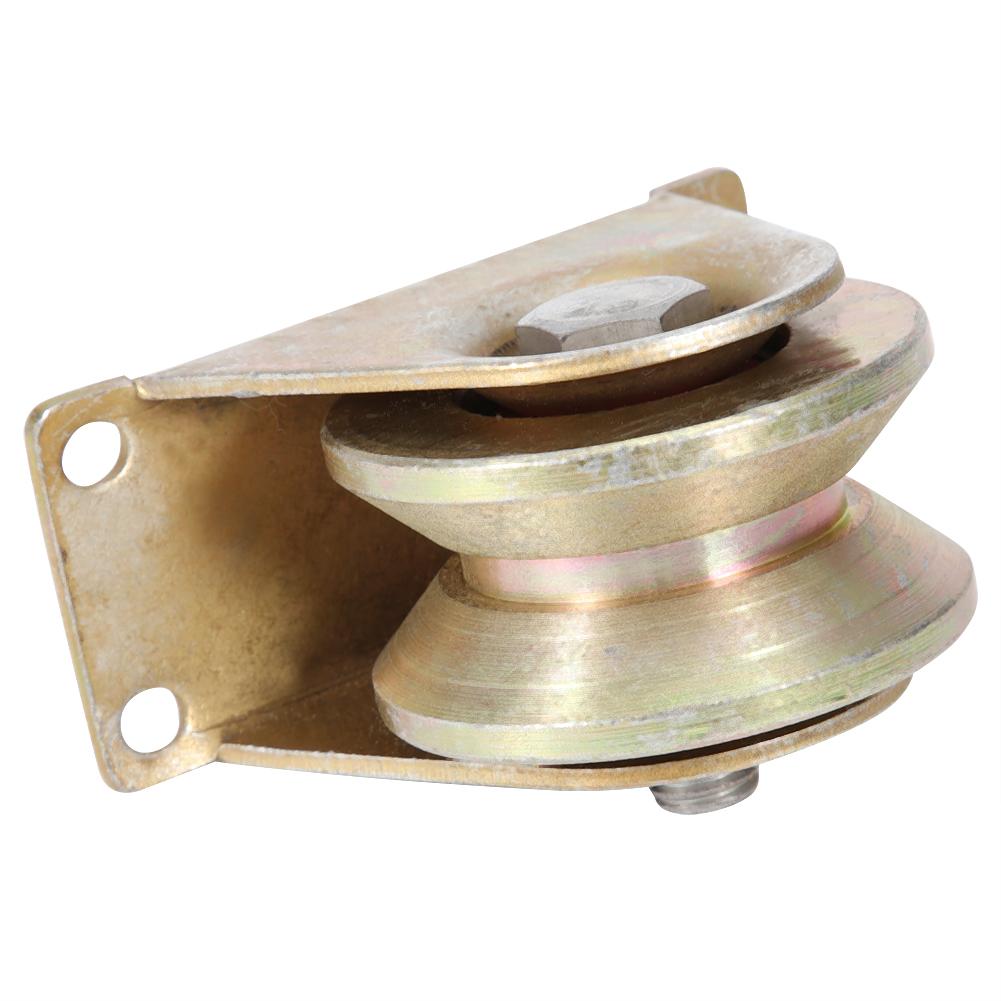 2Pcs 60mm Diameter Sliding Gate Roller Steel V Type Wheel Track for Sliding Door