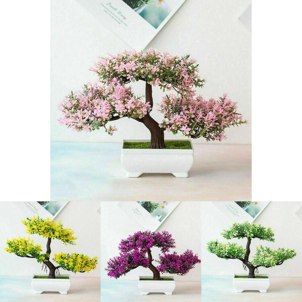 High-quality Realistic Artificial Bonsai Pine Tree Pot Plant For Elegant Home Decor