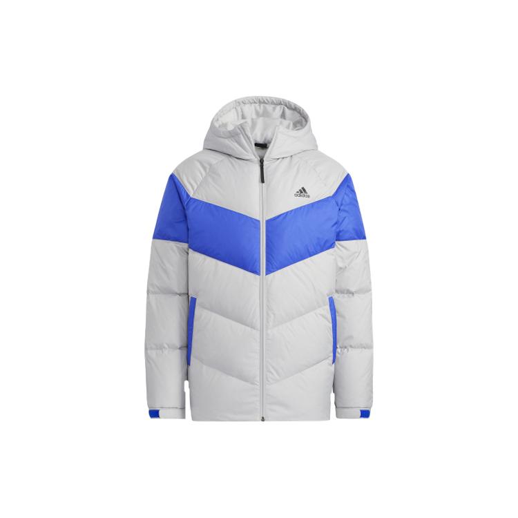 Мужские пуховики Adidas Серые С капюшоном Умеренные Другие H20791 XL