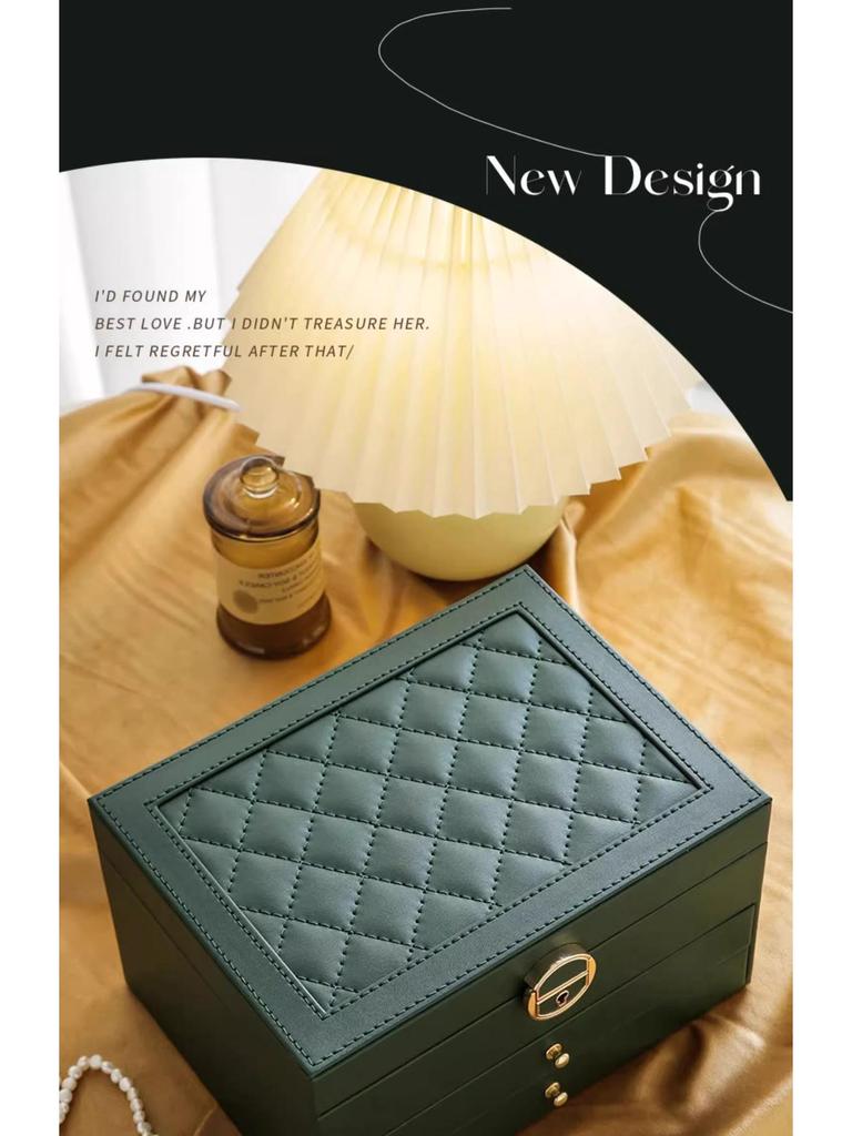 Luxury Multi-Layer Large-Capacity Jewelry Storage Box for Earrings