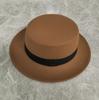 Autumn and Winter New Top Hat, Flat Top Flat Edge European and American Tide Hat, Creative Decorative Hat, Agent To Join