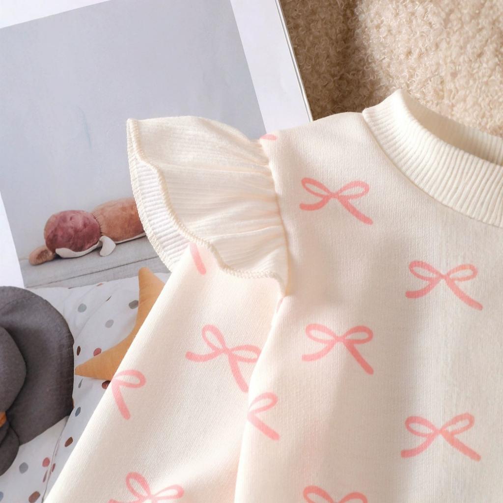 Kids Casual Long-Sleeve Set, Comfortable Daily Wear Outfits