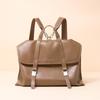 Yousong Gleiches Leder Rucksack Damen Retro Kristall Pflanzlich gegerbtes Rindsleder Tragbar Schulter Damen Tasche