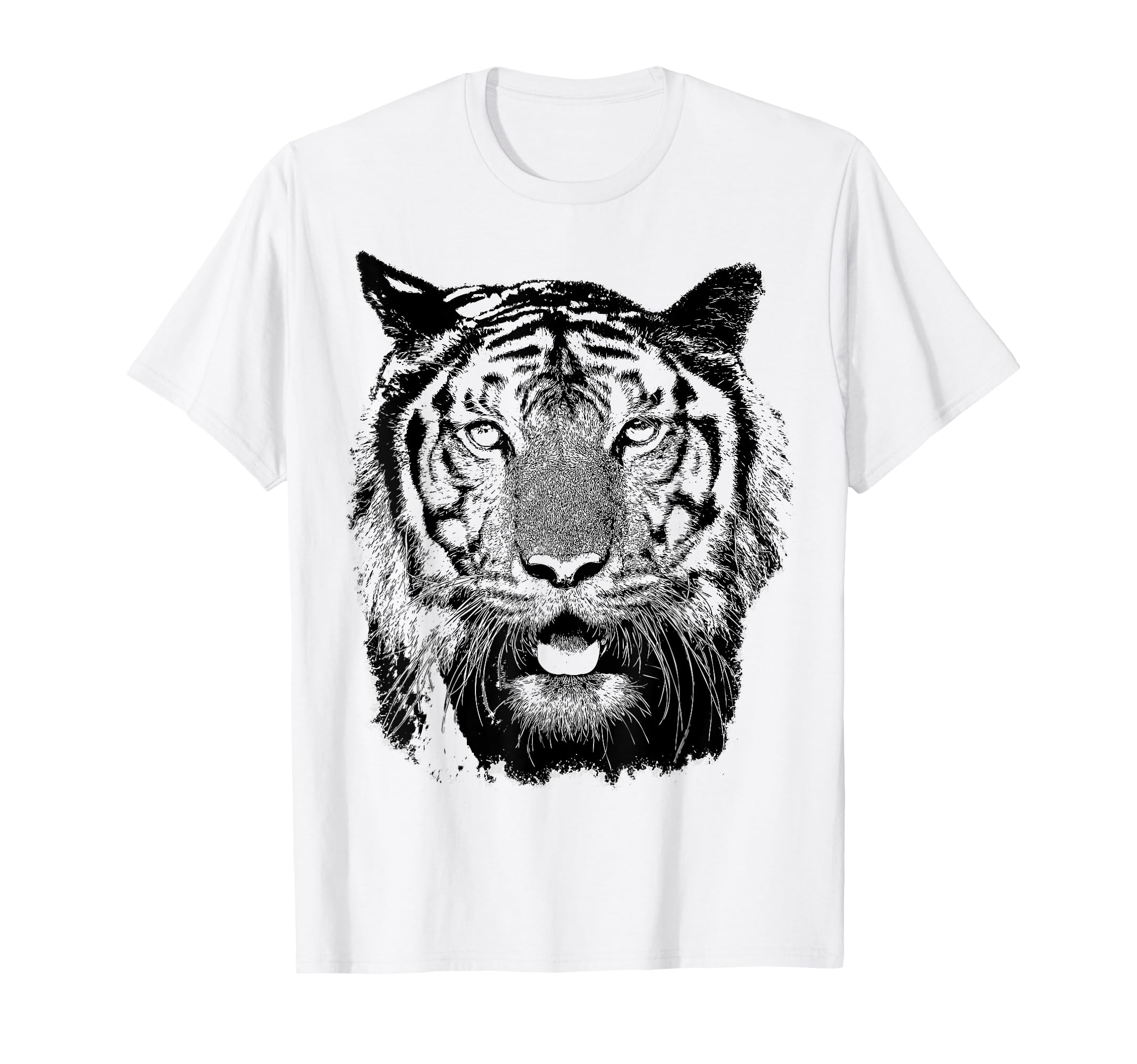 

Винтажная футболка с диким тигром