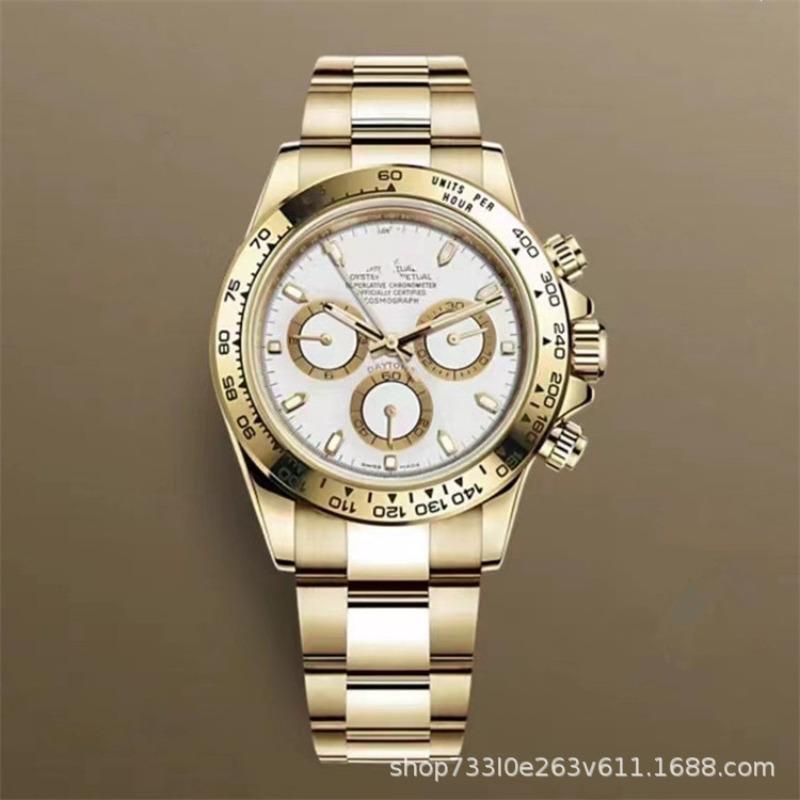 Montre Daytona Di Panda Bleu Glace Homme Montre Mécanique Entièrement Automatique Trois Compteurs Six Aiguilles Multifonctionnel Danny Road Chronographe