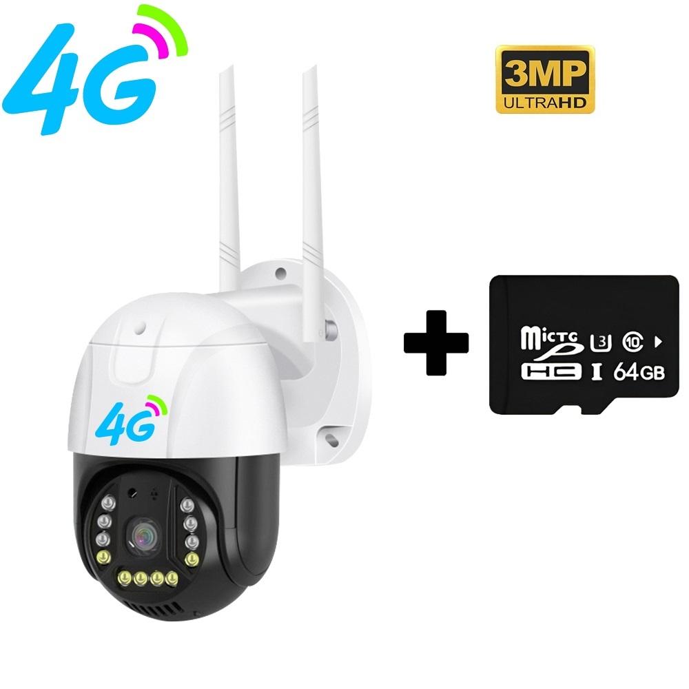 4G/WiFi Network Camera - 5MP HD Lens, Smart Night Vision, Waterproof & Alarm, Security Surveillance Cam
