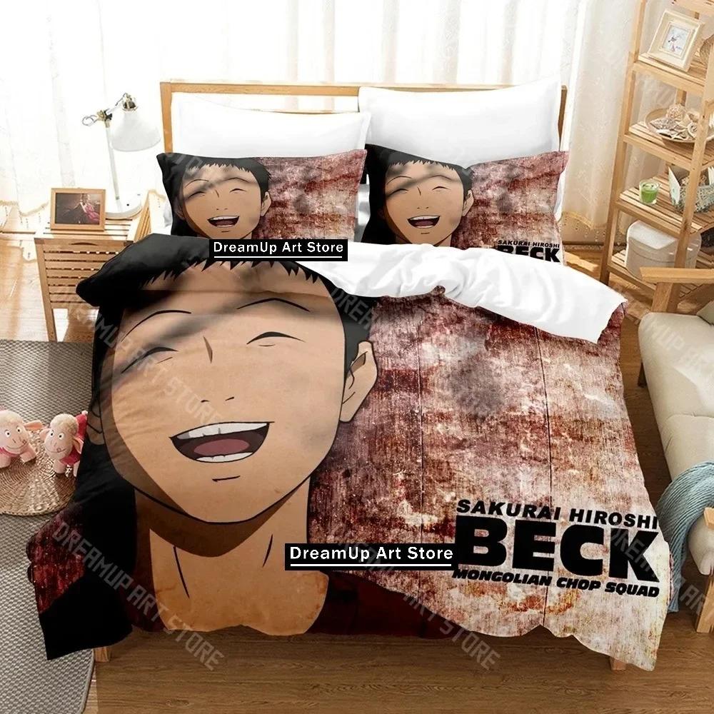 3D Print Beck Anime Bedding Set Single Twin Full Queen King Size Bed Set Adult Kid Bedroom Duvetcover Sets Bed Sheet Set