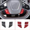 Real Carbon Fiber For Chevrolet Corvette C8 Z51 Z06 - Car Steering Wheel Button Cover Sticker Interior Accessories