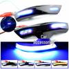 Ford Focus Mk2/Mk3 Mondeo Mk4 Blue Flowing Rearview Mirror Turn Signal Lights.