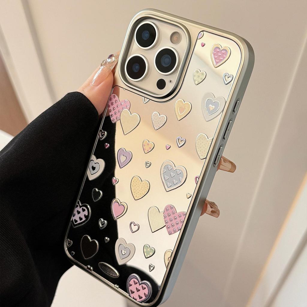 Husă creativă cu inimă pentru iPhone 13 iPhone 15 iPhone 16 Pro Max